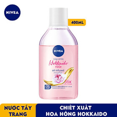 Nước Tẩy Trang NIVEA Hokkaido Rose Làm Sạch Trang Điểm Hiệu Quả (400 Ml) - 86550