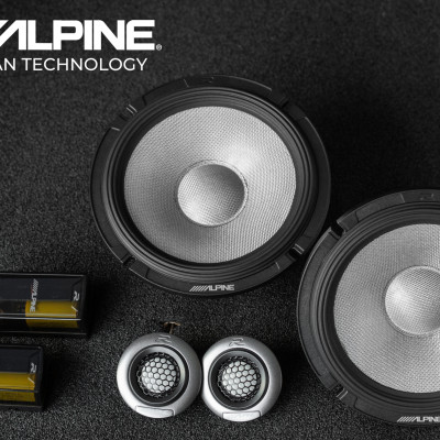 R2-S65C Loa xe hơi thành phần (phân tần) 2 chiều 6.5 inch chính hãng Alpine