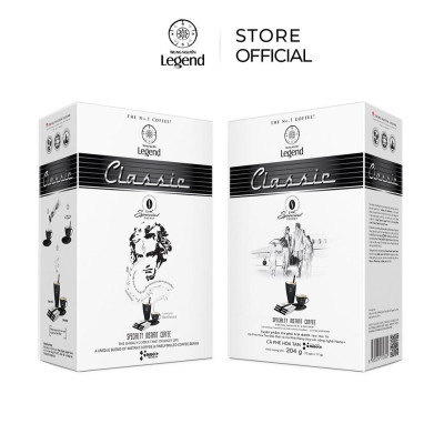 Combo 2 Hộp Cà Phê Trung Nguyên Legend Classic Hòa Tan – Hộp 12 Gói – Cà Phê Sữa Đậm Đà, Chuẩn Gu Việt