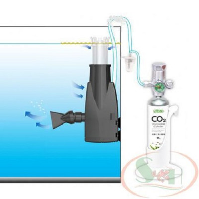 Lọc váng trộn co2 Ista Powered Surface Skimmer Reactor hòa tan co2 bể thủy sinh cá tép