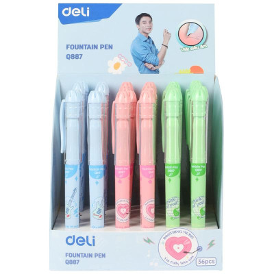 Bút Máy Nhựa Deli 0.5 mm - Phiên Bản Sơn Tùng M-TP Giới Hạn - Deli Q887 - Màu Xanh Lá