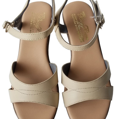 Giày sandal xuồng nữ da bò BIGGBEN cao cấp SDX35