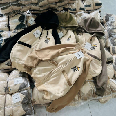 Áo khoát nỉ FIRST COFFE nỉ dệt xuất khẩu form rộng phối đẹp xinh xinh-A2121