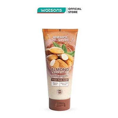Tẩy Tế Bào Chết Toàn Thân Watsons Hạnh Nhân & Bơ Hạt Mỡ 200g