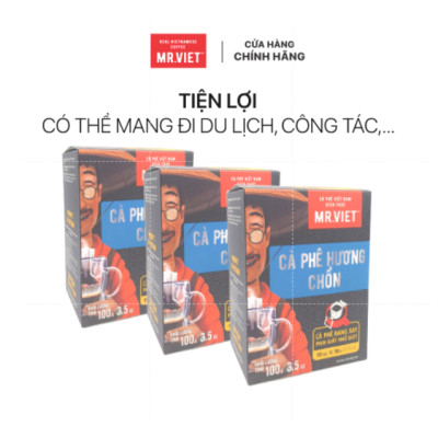 Cà phê phin giấy-  cà phê hương Chồn ( Chon coffee -ground coffee drip bag)100gr