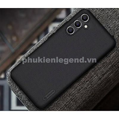 Ốp Lưng Sần chống sốc cho Samsung Galaxy A15 hiệu Nillkin Super Frosted Shield (Đính kèm giá đỡ hoặc miếng dán từ tính) - Hàng Chính Hãng