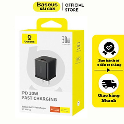 Củ Sạc Nhanh Baseus GaN5S Fast Charger 1C 30W -Hàng chính hãng
