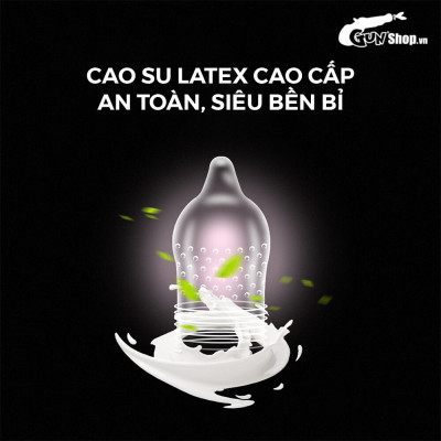 Bao cao su Shell Play Ring 6 tính năng - Hộp 10 cái + 1 Play Box Ring