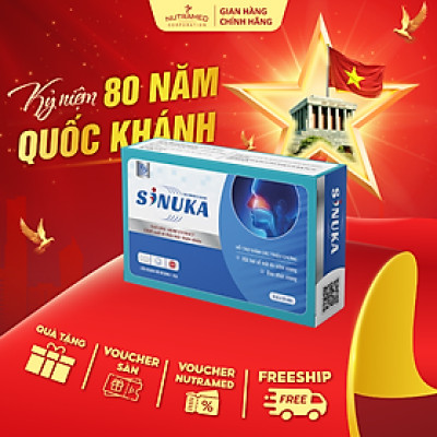 Viên uống Sinuka hỗ trợ cải thiện viêm xoang (30 viên) - Nutramed