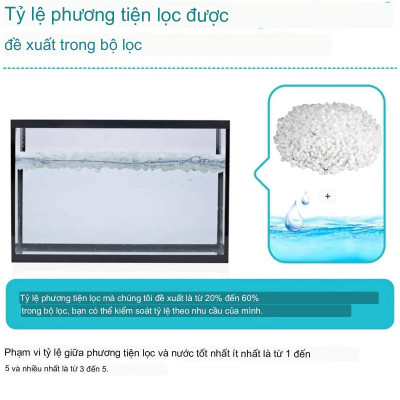500GR Hạt Kaldnes LOẠI TO vật liệu lọc nước bể cá, tạo oxy hồ thủy sinh cao cấp