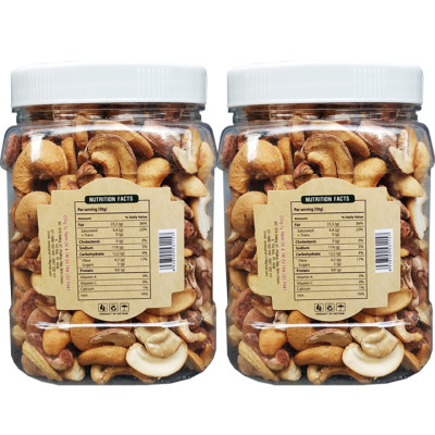 1KG 2 HŨ HẠT ĐIỀU VỠ RANG MUỐI THƠM NGON