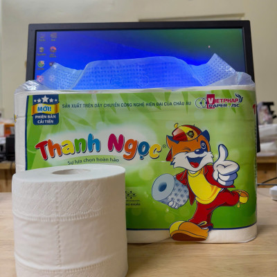 COMBO 2 bịch GVS 6 cuộn Thanh Ngọc 4 lớp cao cấp mềm mịn,dày hơn  và tiết kiệm,sử dụng cho mọi gia đình
