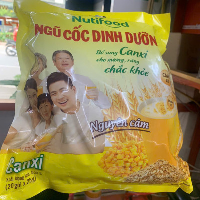 Combo 3 bịch Ngũ cốc Canxi (500g) của hãng Nutifood giúp Xương chắc khỏe dùng cho cả gia đình