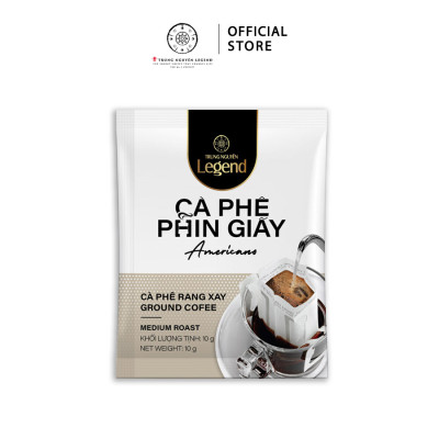 Trung Nguyên Legend - Cà phê phin giấy Americano - Hộp 10 gói x 10gr