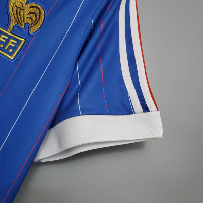 Áo Bóng Đá Retro Tuyển Pháp 1982 - Sân Nhà bản cao cấp vải Cotton Polyester