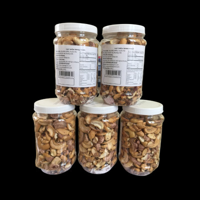 [Mua 5 Tặng 1] Combo 5 Hủ Hạt Điều Bể Lụa Rang Muối Bể Đôi 250g Dương Cát Thơm Ngon Giòn Béo