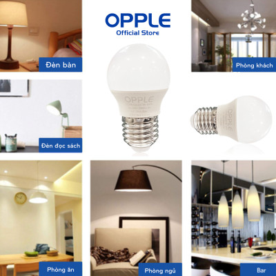 [Quà tặng] Bóng Đèn OPPLE LED Bulb Eco Save G45 E27 3W Ánh Sáng Vàng 3000K - Sáng Hơn Theo Cách Tiết Kiệm Hơn