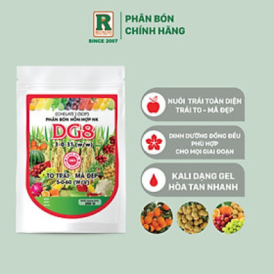 Phân bón Kali DG 5-0-60 dạng gel đậm đặc chuyên trái to mã đẹp