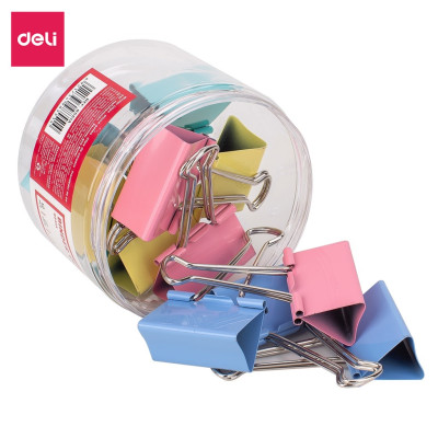 Kẹp Bướm Màu 51Mm Deli - 12 Cái/ Hộp - E8551A