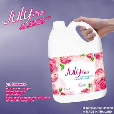 N­ước giặt xả cao cấp July Plus 6 in1 3.5L - Hàng nội địa Thái Lan