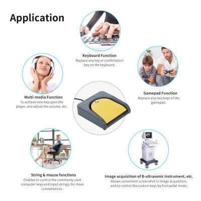 Bàn phím điều khiển chuyển đổi chân USB PCsensor FS2016USB2A