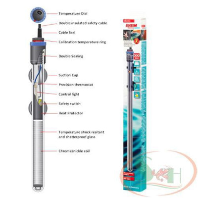 Sưởi Eheim Thermocontrol Heater 300W làm ấm nước tăng nhiệt độ bể cá tép thủy sinh