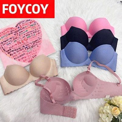 Áo Lót Nữ, Áo Lót Đúc Su Đệm Dày Siêu Nâng Ngực Tạo Khe Quyến Rũ, Áo Ngực Su Bàn Tay Không Gọng