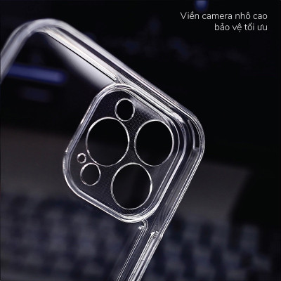 Ốp lưng chống sốc bảo vệ màng camera cho iPhone 15, 15 Plus, 15 Pro, 15 Pro Max hiệu Likgus Camshield - Thiết kế trong suốt, chống ố vàng - Hàng nhập khẩu