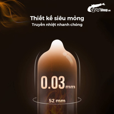 Bao cao su Shell Perky Prolong kéo dài thời gian, hương cà phê - Hộp 3 cái