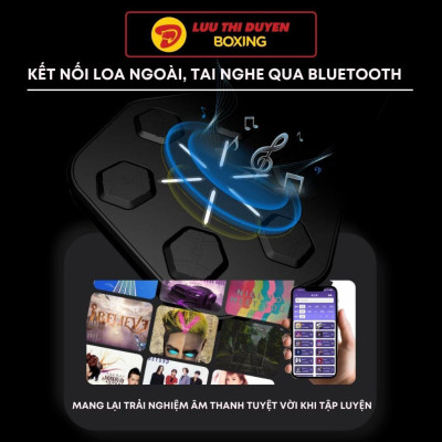 Máy đấm boxing theo nhạc Lừu Thị Duyên Boxing - Cảm biến âm nhạc - Phiên bản LIFE STYLE