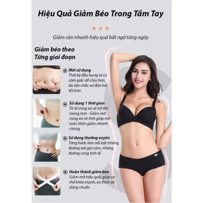 Đai rung massage bụng MX8, Máy massage rung nóng giảm kg mỡ bụng toàn thân hàng cao câp