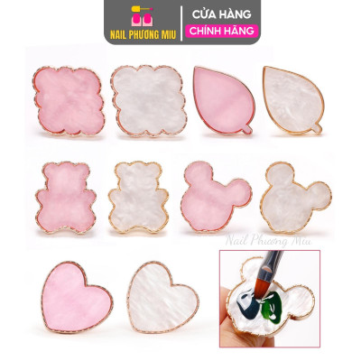 Nhẫn Pha Sơn Vẽ Móng, Nhẫn Pha Màu Nhựa Làm Nail Tiện Lợi, Xoay 360 Độ Điều Chỉnh Linh Hoạt Chuyên Dùng Cho Thợ Làm Nail
