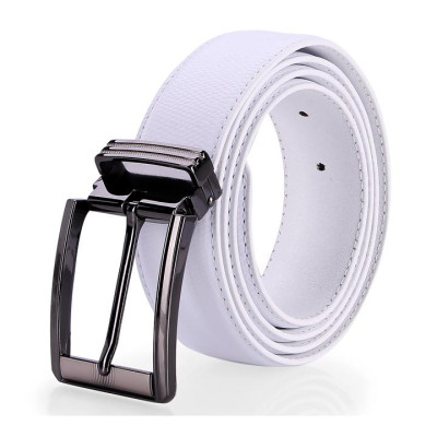 Thắt lưng nam Huy Hoàng viền chỉ 3,5P màu da, đen, nâu, trắng HC4128-29-30-40
