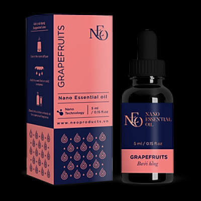 Tinh Dầu Thiên Nhiên Nano Bưởi Hồng 5ml 