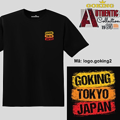 GOKING-TOKYO-JAPAN, mã logo-goking2. Áo thun siêu đẹp cho cả gia đình. Form unisex cho nam nữ, trẻ em, bé trai gái.