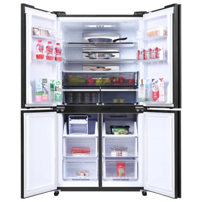 Tủ lạnh Sharp Inverter 525 lít SJ-FXP600VG-BK - Hàng Chính Hãng - Chỉ Giao HCM