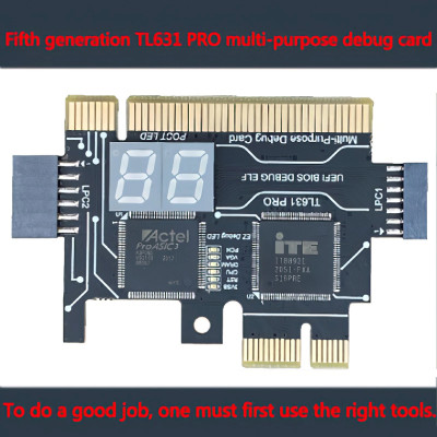 ROGTZ - Card Phân Tích Chẩn Đoán Lỗi Bàn Phím PC Laptop TL631 PRO 130 nanometer actel ProASIC3 flash memory series Module dạng BGA LED hiển thị thông tin CPU RAM VGA Tương thích mọi thiết bị Kết nối cổng LPC PCI PCI-E Mini PCI-E - Hàng Chính Hãng