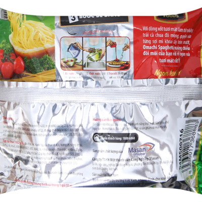 Thùng 30 gói mì trộn Omachi xốt Spaghetti 91g