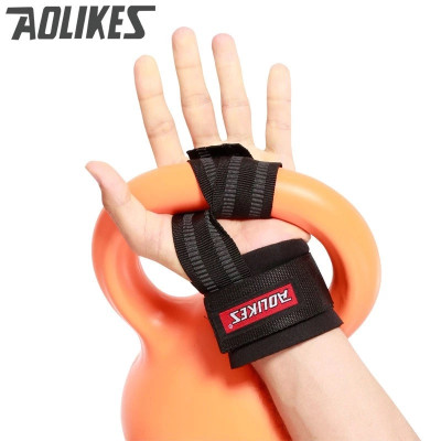 Dây kéo lưng trợ lực cổ tay AOLIKES 7638 nâng tạ tập gym sports fitness protection help wristbands