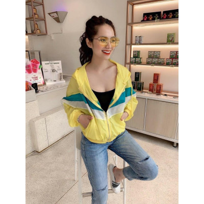 Áo khoác dù nữ MONboutique 2 sọc