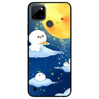 Ốp lưng dành cho Realme C21Y - Realme C25Y mẫu Bánh Bao Trăng Vàng