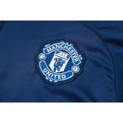 Bộ Quần Áo Thể Thao Nỉ Manchester United - Xanh Cam bản nhập Trung cao cấp