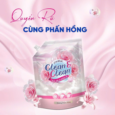 Nước Giặt Xả 5 in 1 Clean & Clean Dùng Cho Cả Giặt Tay Và Giặt Máy 3.2l/túi
