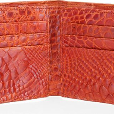 Ví Nam Da Cá Sấu Vip 2 Mặt Da Huy Hoàng HT2728 (12,5 x 10 cm) - Vàng