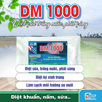 DM 1000 – Giải pháp xử lý trứng nước, phát sáng, cải thiện môi trường ao nuôi cá tôm