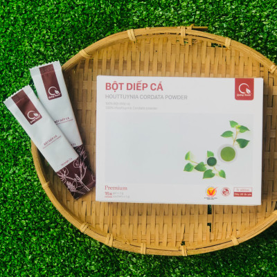 [CHÍNH HÃNG] Bột Diếp Cá Quảng Thanh 100% Nguyên Chất Sấy Lạnh - Hỗ trợ táo bón, trĩ, mát gan, giảm mụn - Hộp tiện lợi 