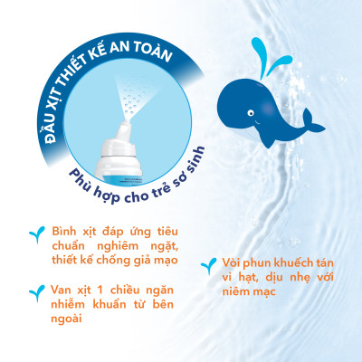 Combo 3 Chai Xịt Mũi Nước Biển Sâu Marimer - Vệ Sinh Hàng Ngày Dành Cho Trẻ Sơ Sinh