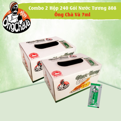 Combo 2 Hộp 240 Gói Nước Tương Gói 808 Ông Chà Và (Soy Sauce)