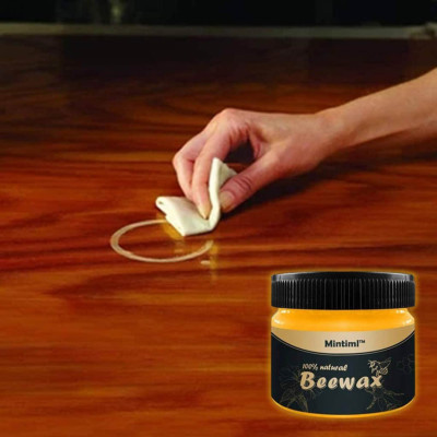 Sáp ong Beewax vệ sinh đánh bóng đồ gỗ nội thất chống thấm thành phần tự nhiên 103gr tặng kèm 2 khăn vải 