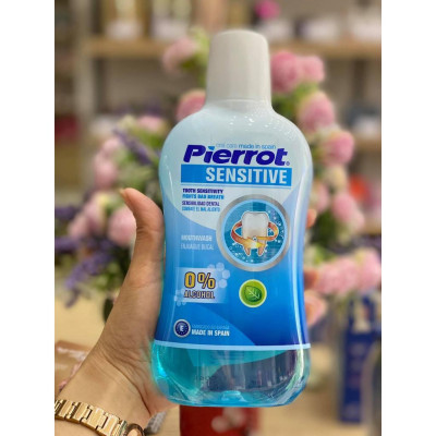 [ Mua 2 tặng 1 chỉ kẽ răng ] Nước súc miệng cho răng nhạy cảm Pierrot 500ML